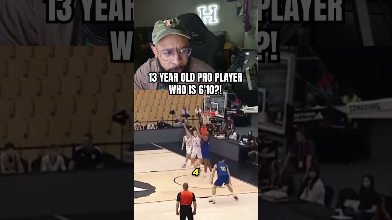 13 Year Old 6'10 Pro Basketball Player?! (Mohamed Dabone) #nba #nbahighlights #espn