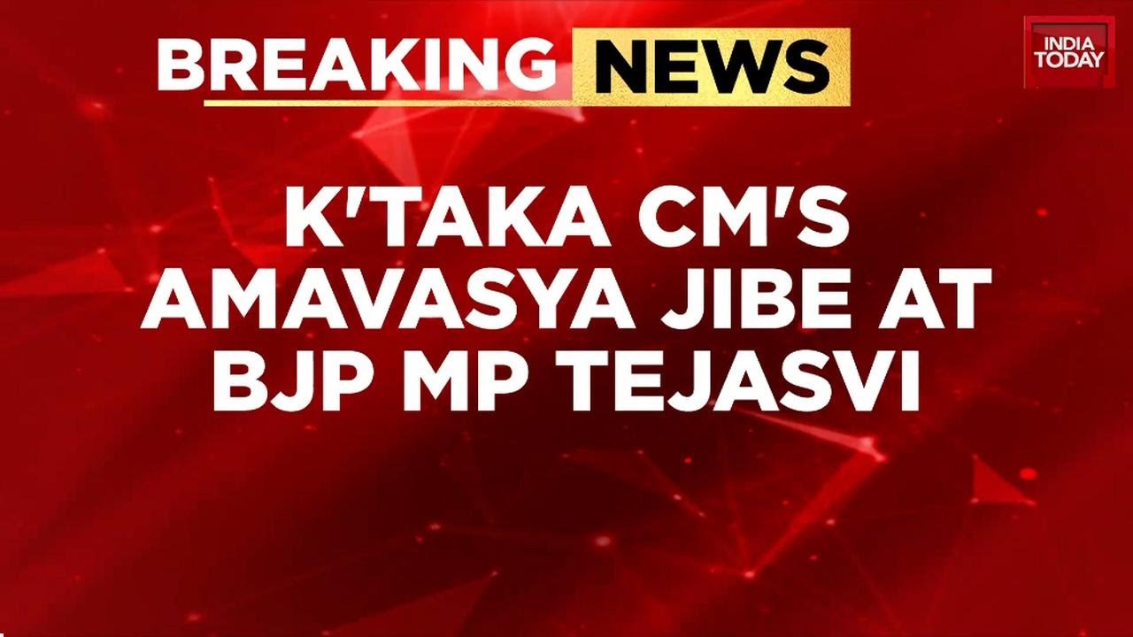 'Amavasya' Attack: K'taka CM Slams Tejasvi Surya Over Central Funds Row