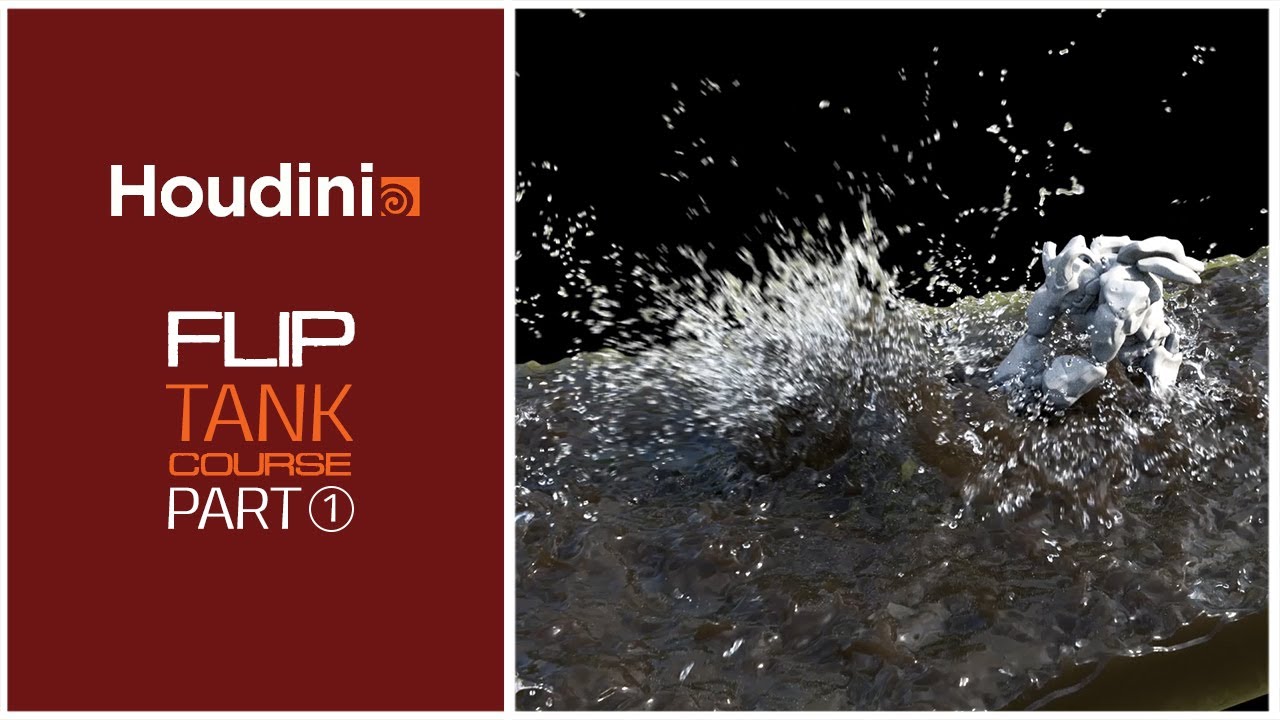 Houdini Flip Tank Course - Part 1 - Setting Up Flat Tank #Houdini #FlipFluids #Flip #Fluid #FlipTank