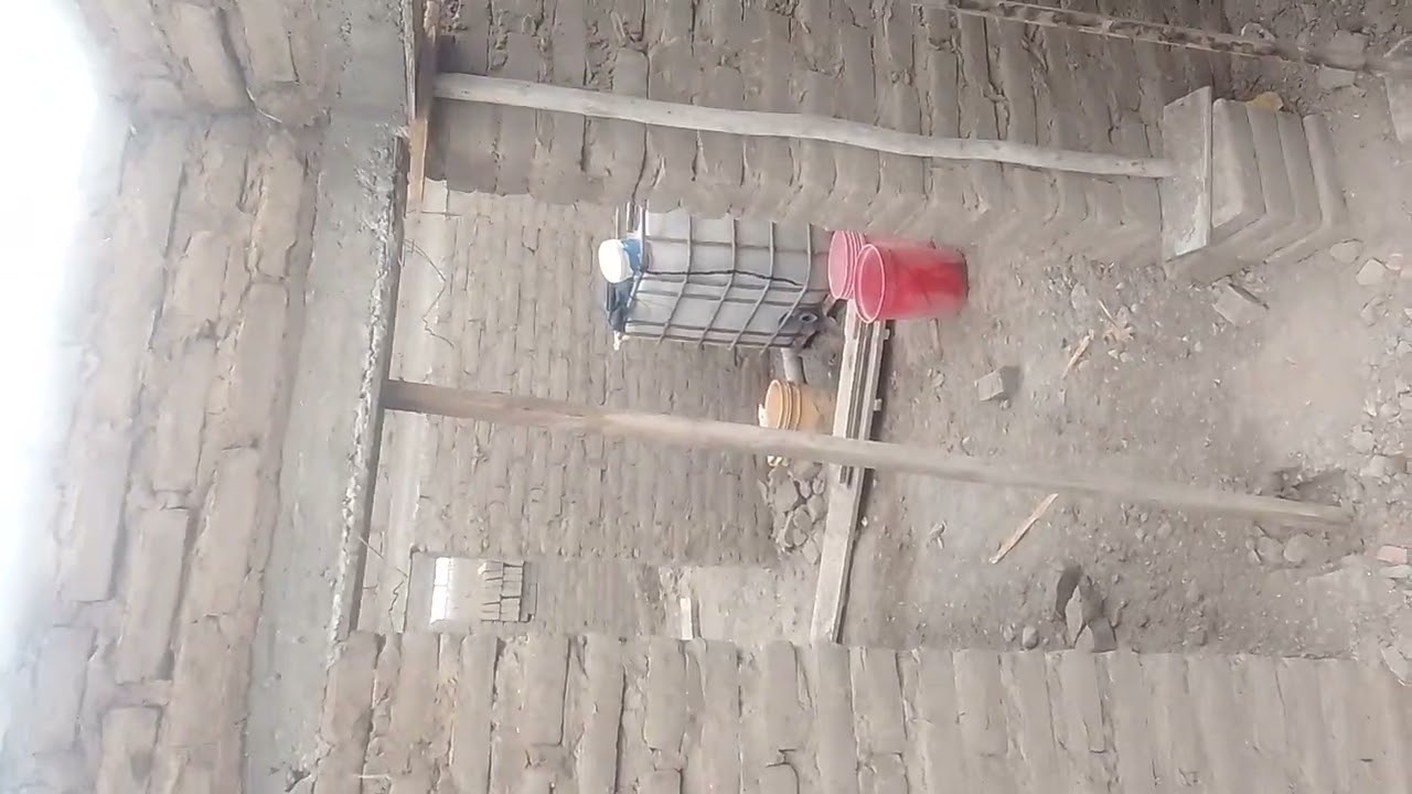 Así es el acabado de una construcción de una casa con adobe o barro 