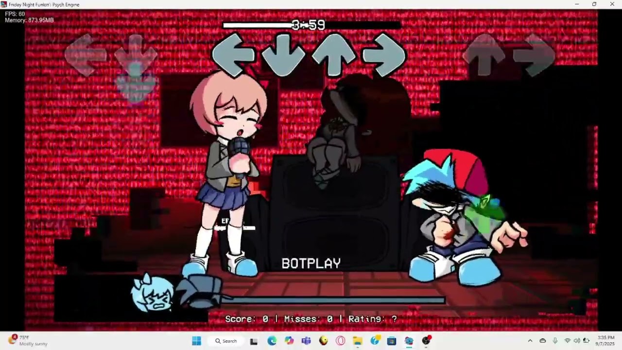 FNF Mod: DDLC Triple Trouble - Triple Trouble but Sayori and the Dokis sing it (AM4's version)