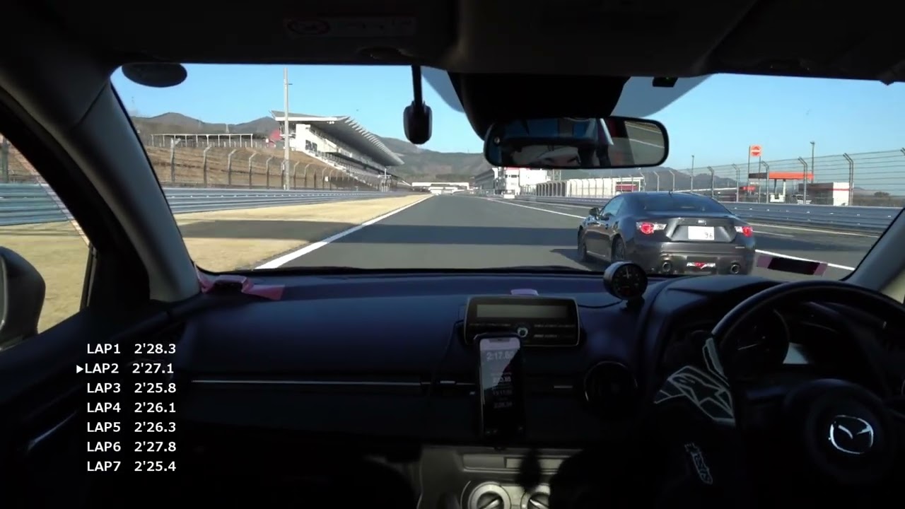 2026 1 17 MAZDA2でFSW(GTO君2本目)