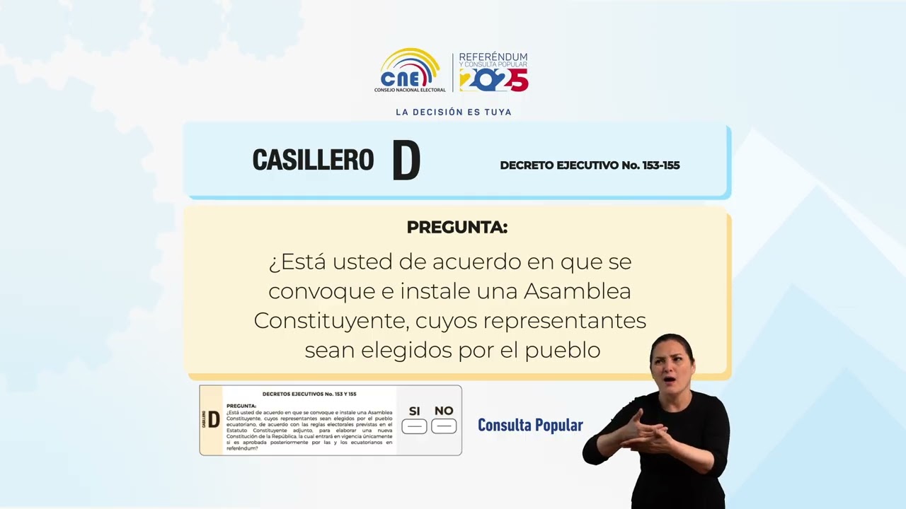 Consulta Popular 2025 Casillero D: tu voto decide la Nueva Constituci&oacute;n