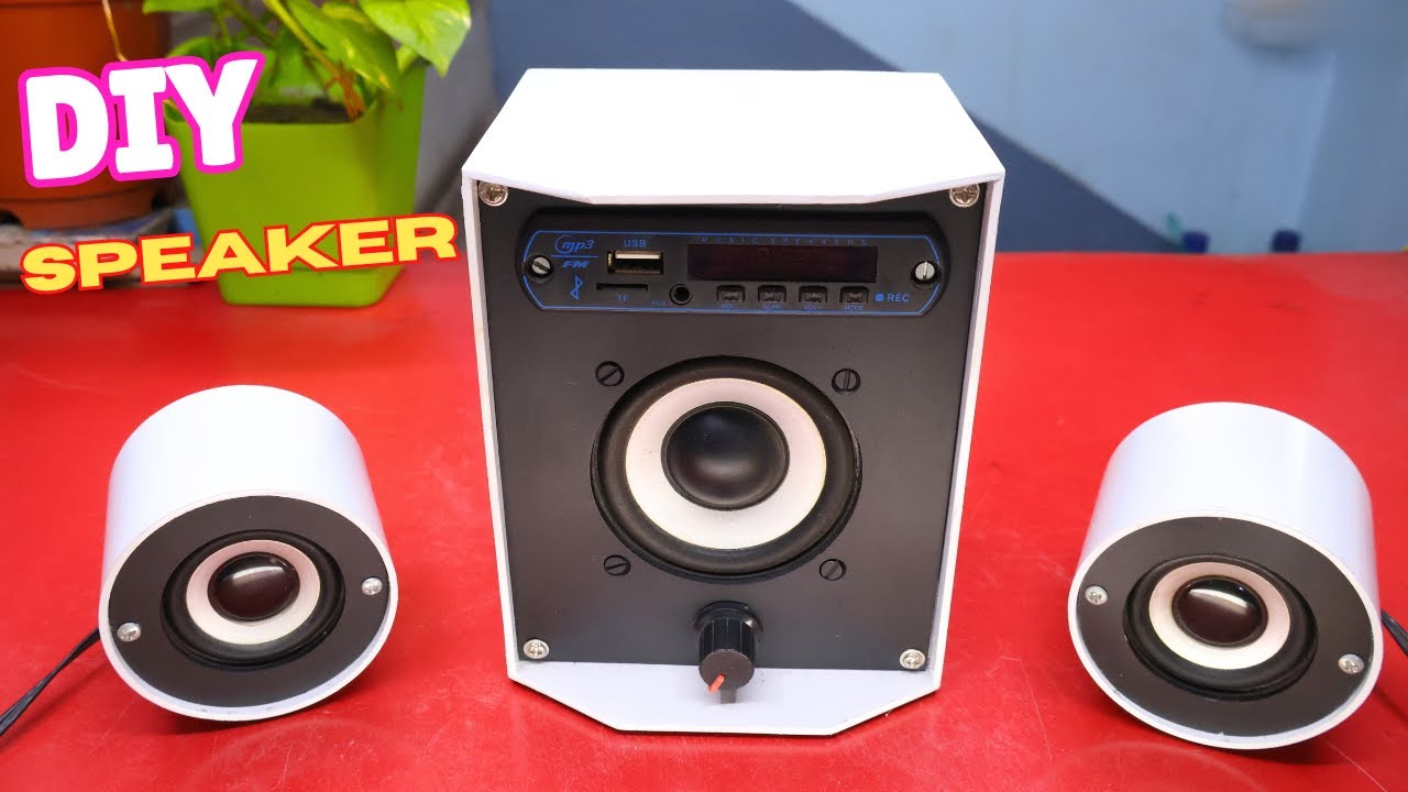 DIY Desktop Speaker at home | bluetooth speaker | homemade speaker