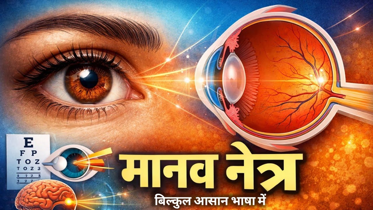 मानव नेत्र - Structure of human Eyes |With Diagram| Human Eye in Hindi| Abhishek Sir 
