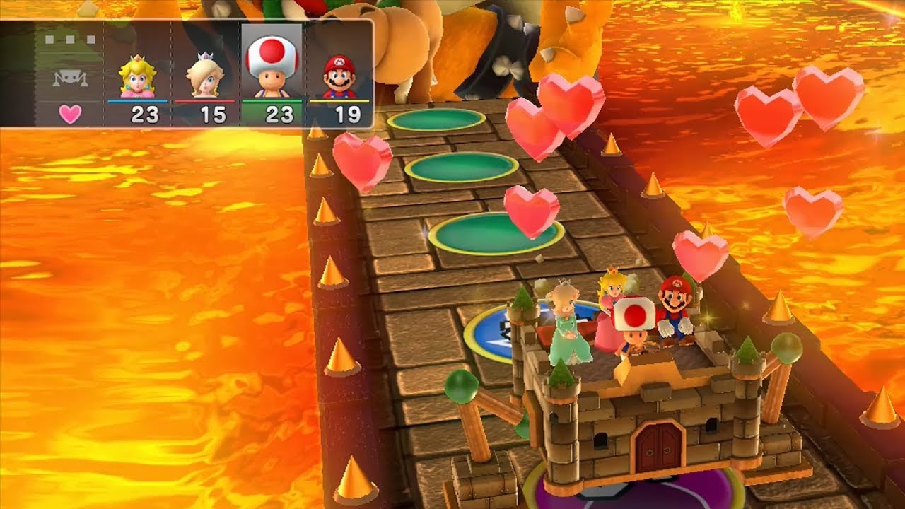 Mario Party 10 Bowser Party #70 Peach, Rosalina, Toad, Mario Chaos Castle Master Difficulty