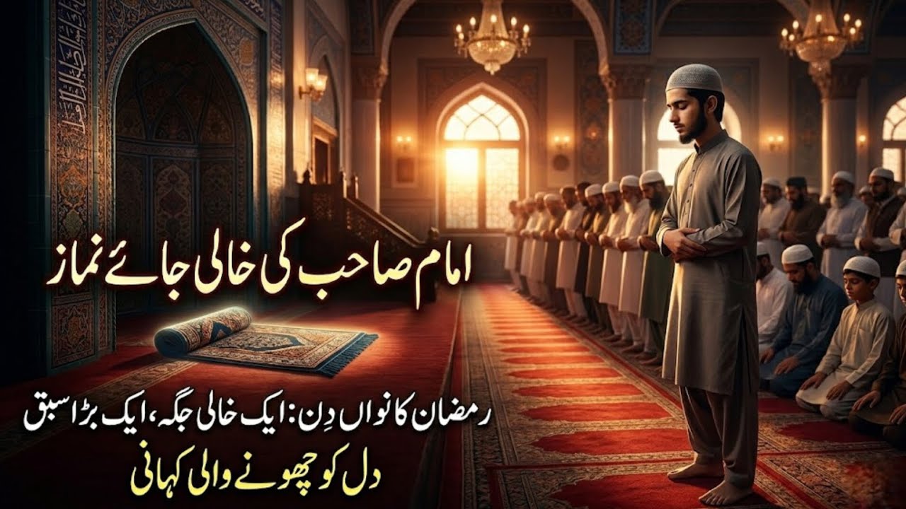 Aik Khali Jagah✨ Moralistic Urdu Story with Voiceover | امام صاحب کی خالی جائے نماز 