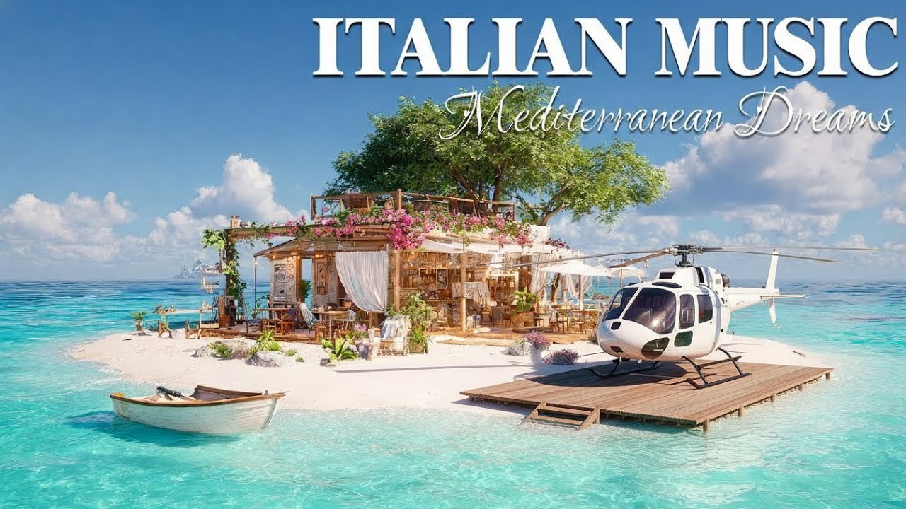 Italian Coast Serenity 🎶 Soft Guitar Sounds & Romantic Seaside Serenity on the Italian Coast 4K