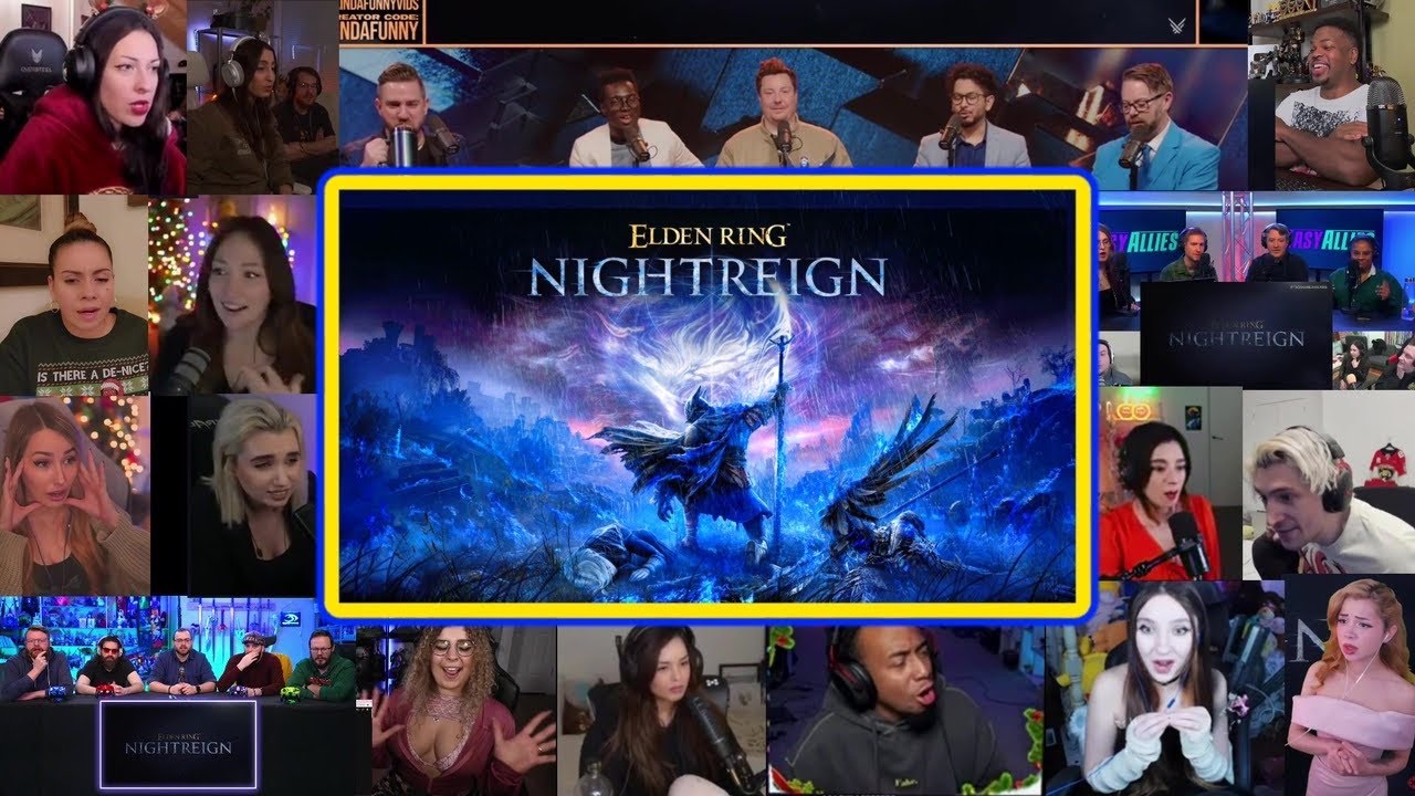 ELDEN RING NIGHTREIGN REVEAL GAMEPLAY TRAILER REACTION MASHUP