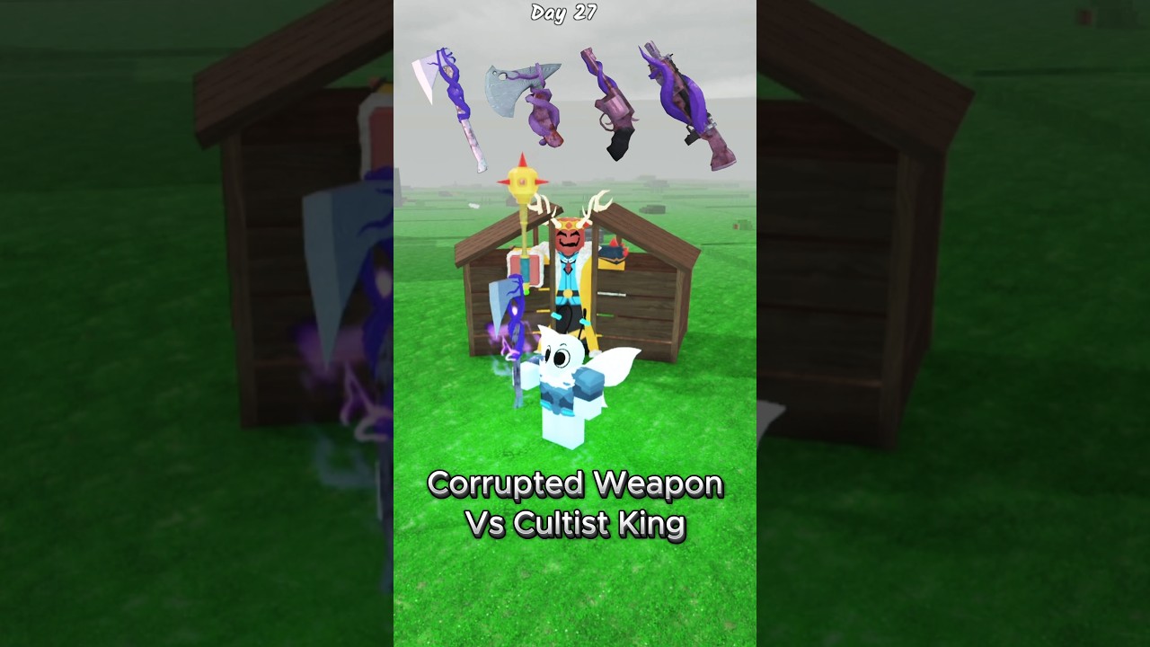 Corrupted Item Vs Cultist King 👑 99 nights in the forest #99nightintheforest #99nights #roblox