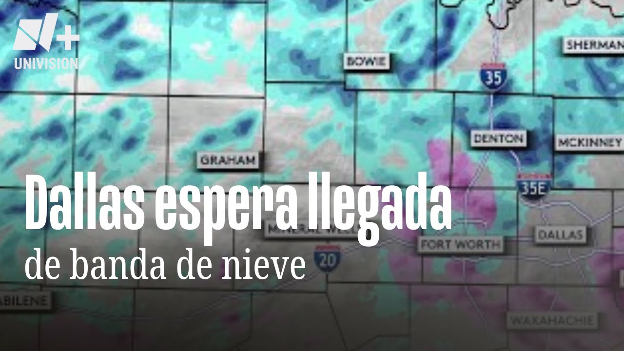 Pron&oacute;stico del tiempo hoy en Dallas: se espera llegada de una nueva banda de nieve