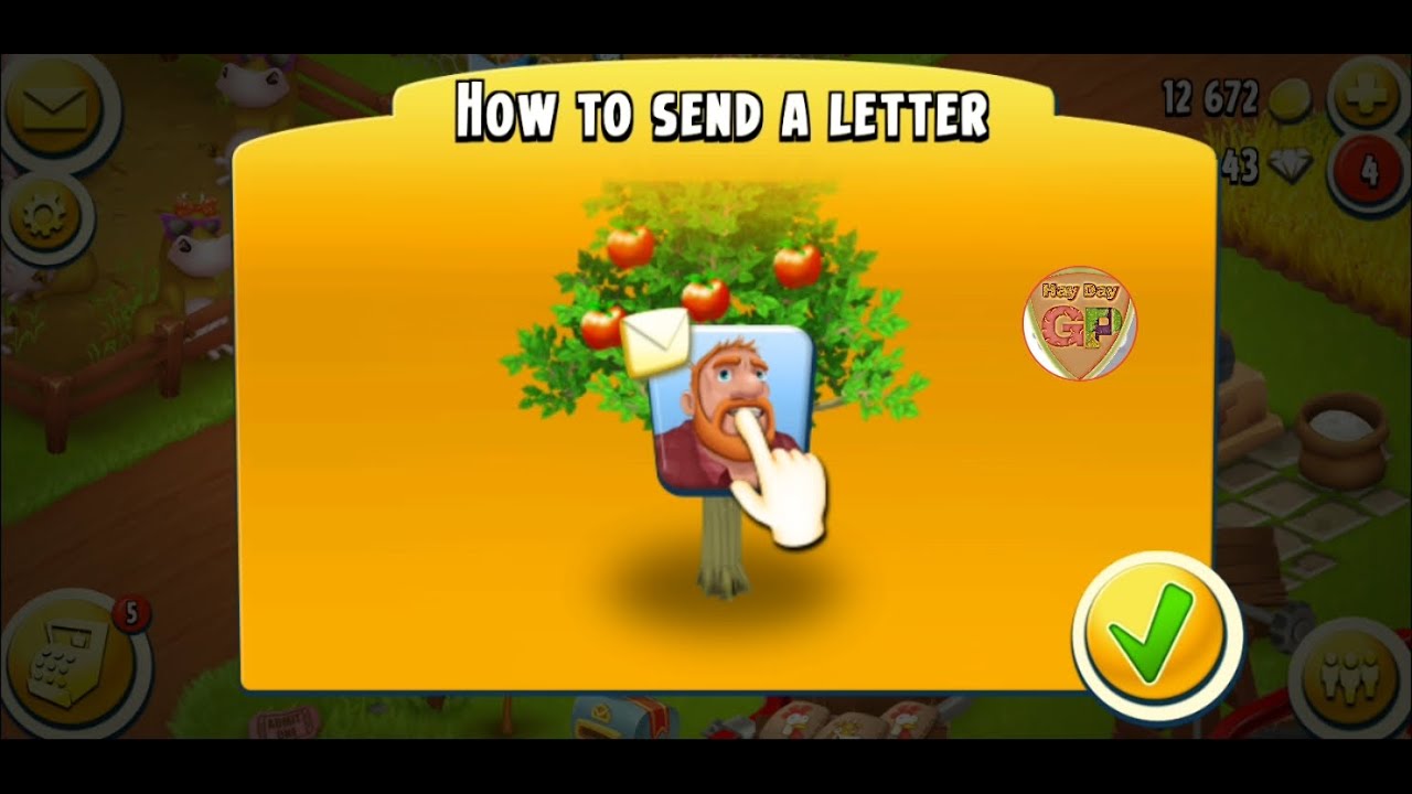 Hay Day Video ! How to send letter in Hay Day
