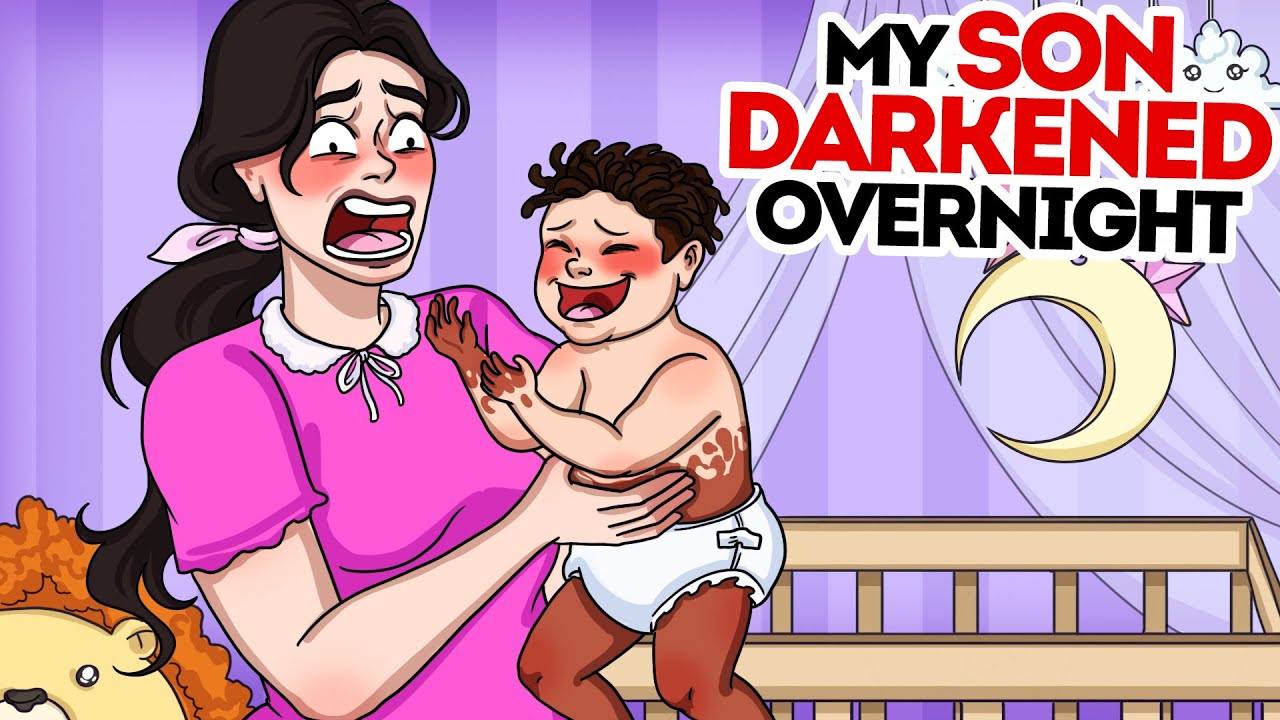 My son darkened overnight