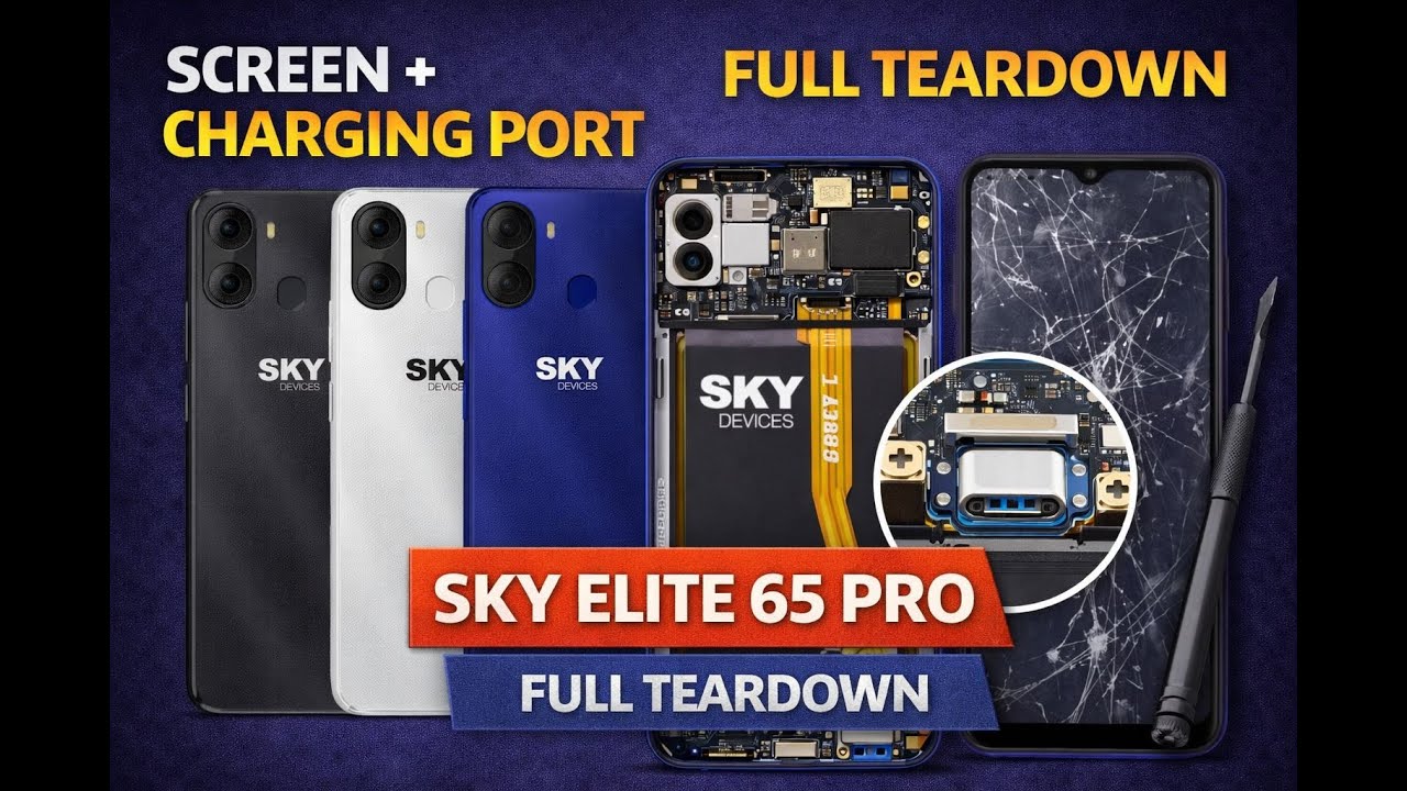 Sky Elite 65 Pro Teardown, Screen & Charging Port Replacement  Repair Guide