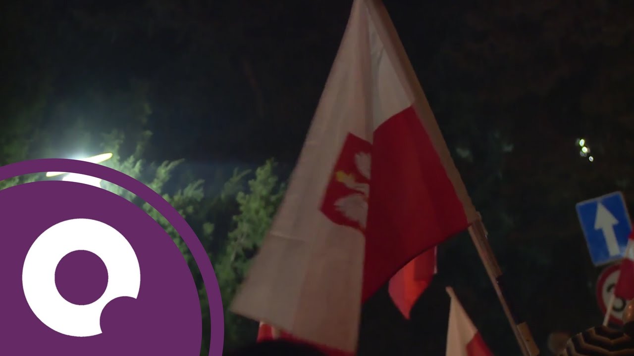 Protest KOD-u przed Sejmem. 