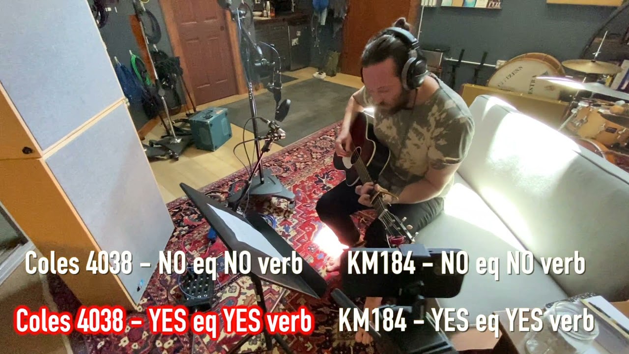 Coles 4038 vs Neumann KM184 Pair on Acoustic Guitar