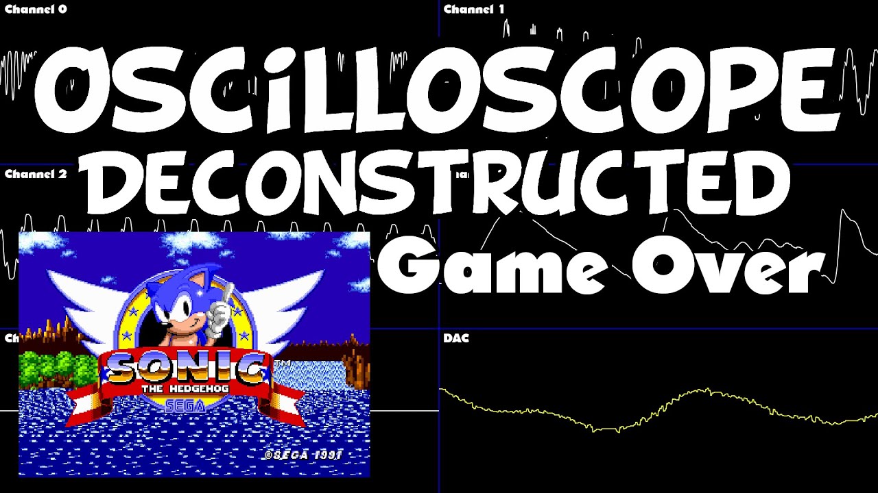 Sonic 1 - Game Over - Oscilloscope Deconstruction