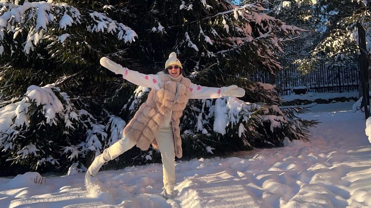 Уютные новогодние дела🎄Зимняя сказка на #ранчоалюши 🏡🦌❄️ Первый снегопад❄️☃️❄️