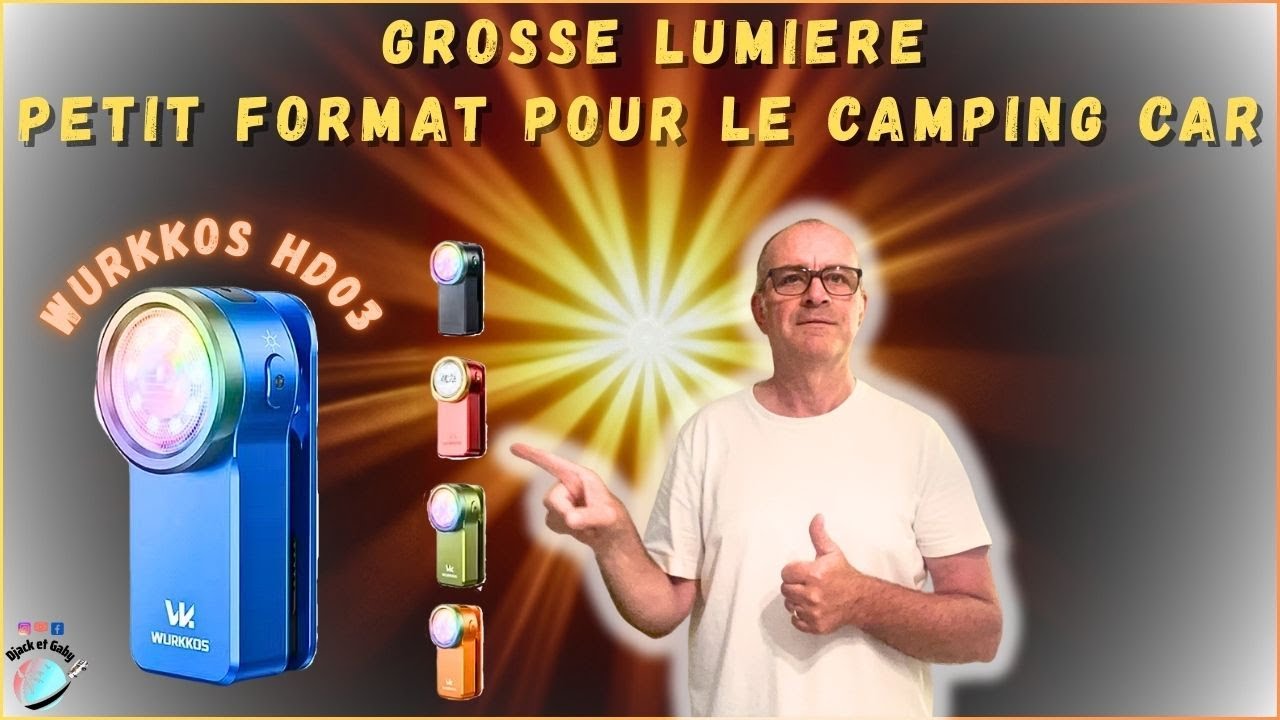 La mini torche parfaite pour le camping-car ! #84 #campingcar #lampes #djacketgaby #wurkkos #hd03