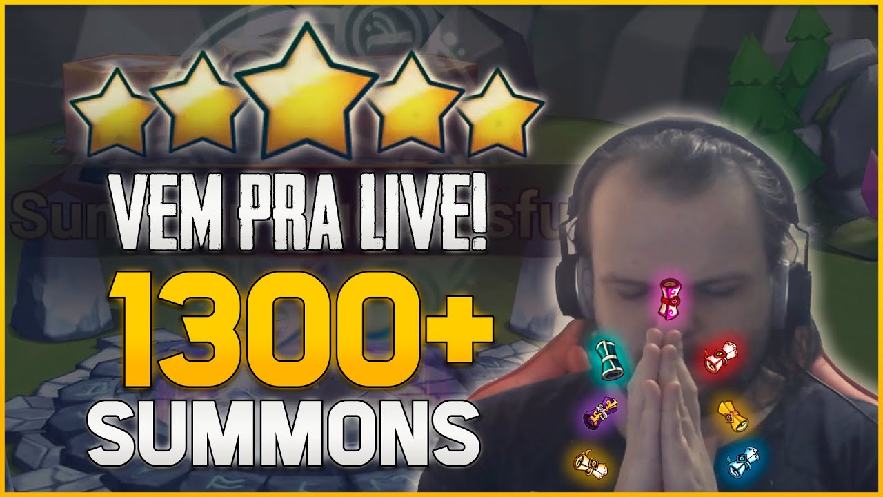 MEGA SUMMONADA DE ANIVERS&Aacute;RIO NO SUMMONERS WAR - MAIS DE 1000 SUMMONS