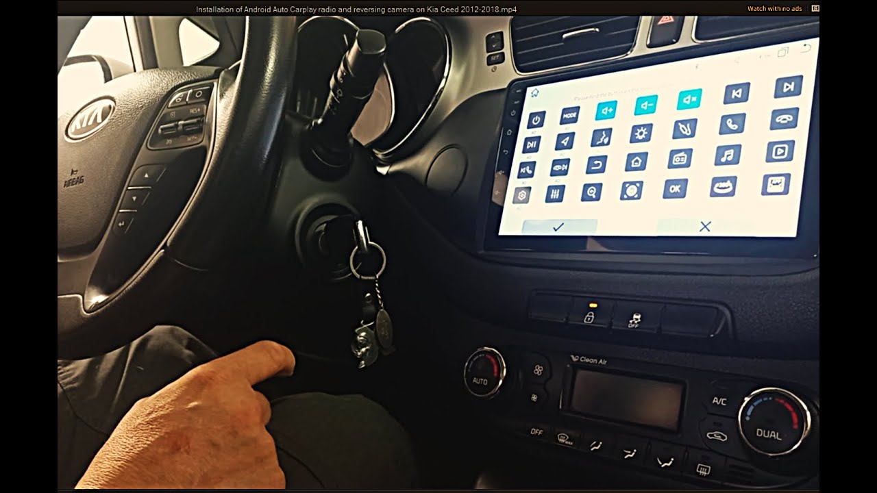 Instalación Android Auto Carplay radio y cámara de marcha atrás en Kia Ceed 2012 2018 paso a paso