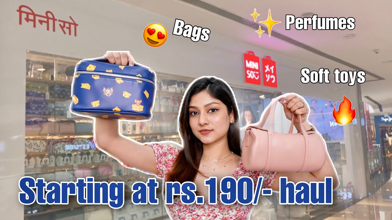 🔥 Starting at rs.190/- MINISO Haul 😍 | Manasi Mau