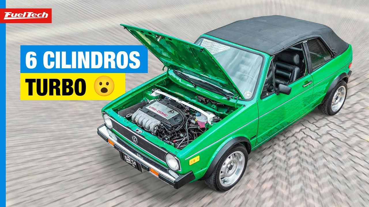 Golf MK1 exclusivo recebeu motor VR6, kit turbo e FT!