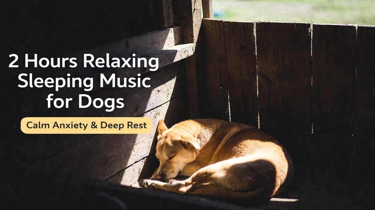 2 Hours Relaxing Sleeping Music for Dogs | Calm Anxiety & Deep Rest