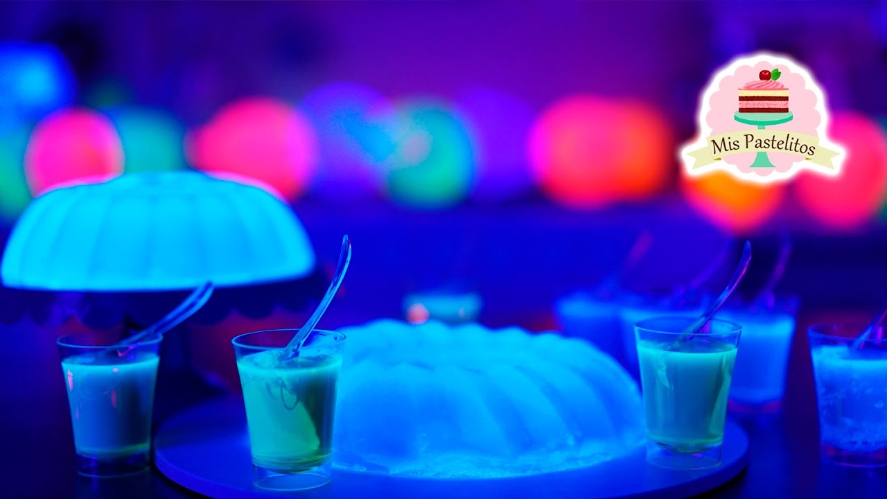 GELATINA QUE BRILLA EN LA OSCURIDAD | MIS PASTELITOS