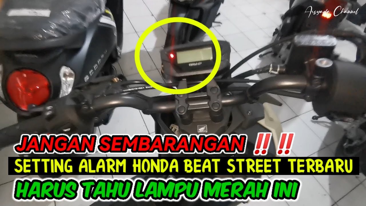 CARA BENAR ‼️SETTING ALARM HONDA BEAT STREET TERBARU