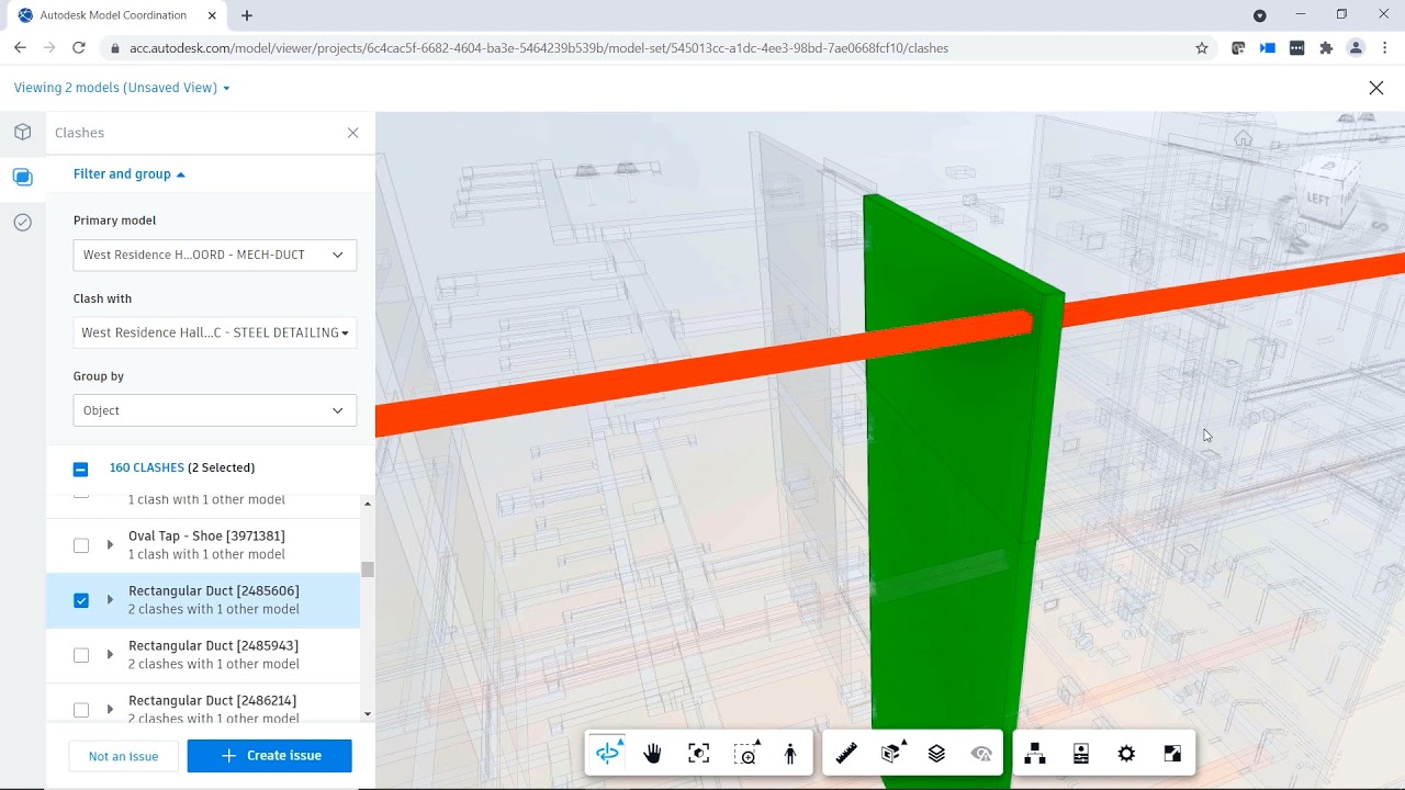 Automated Clash Detection in BIM Collaborate Pro [10 of 12]