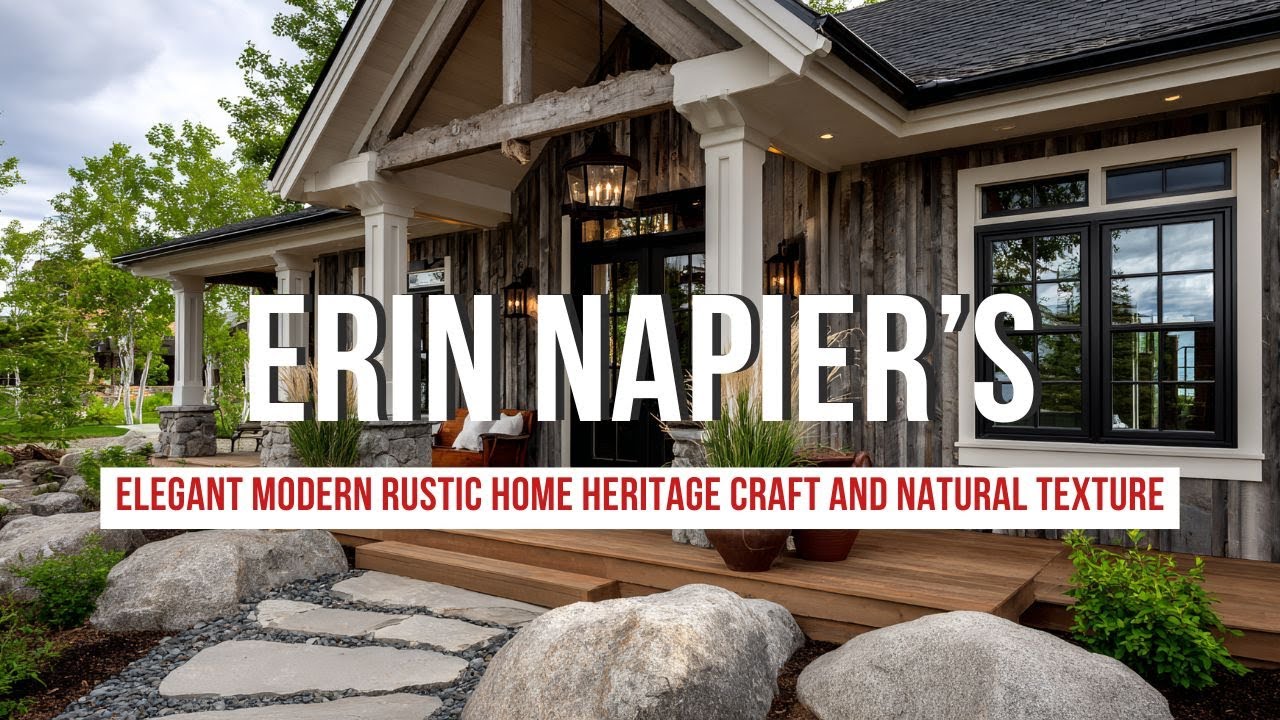 Elegant Modern Rustic Home Inspired by Erin Napier’s Heritage Craft and Natural Texture