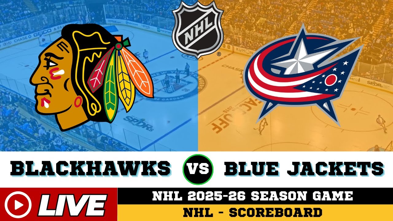 🔴LIVE : Chicago Blackhawks Vs Columbus Blue Jackets | NHL 2026 | NHL Live SCOREBOARD
