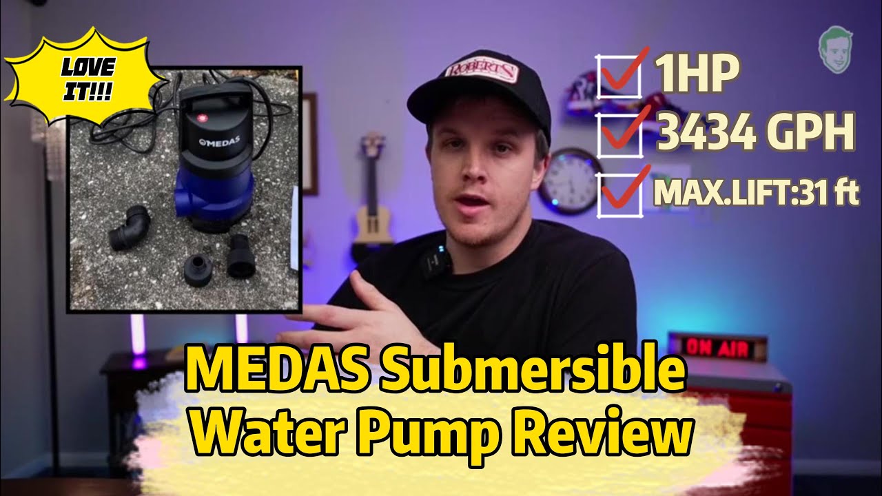 MEDAS 1HP 3434GPH Powerful Submersible Water Pump Review – The Ultimate Drainage Solution!🛠️💦