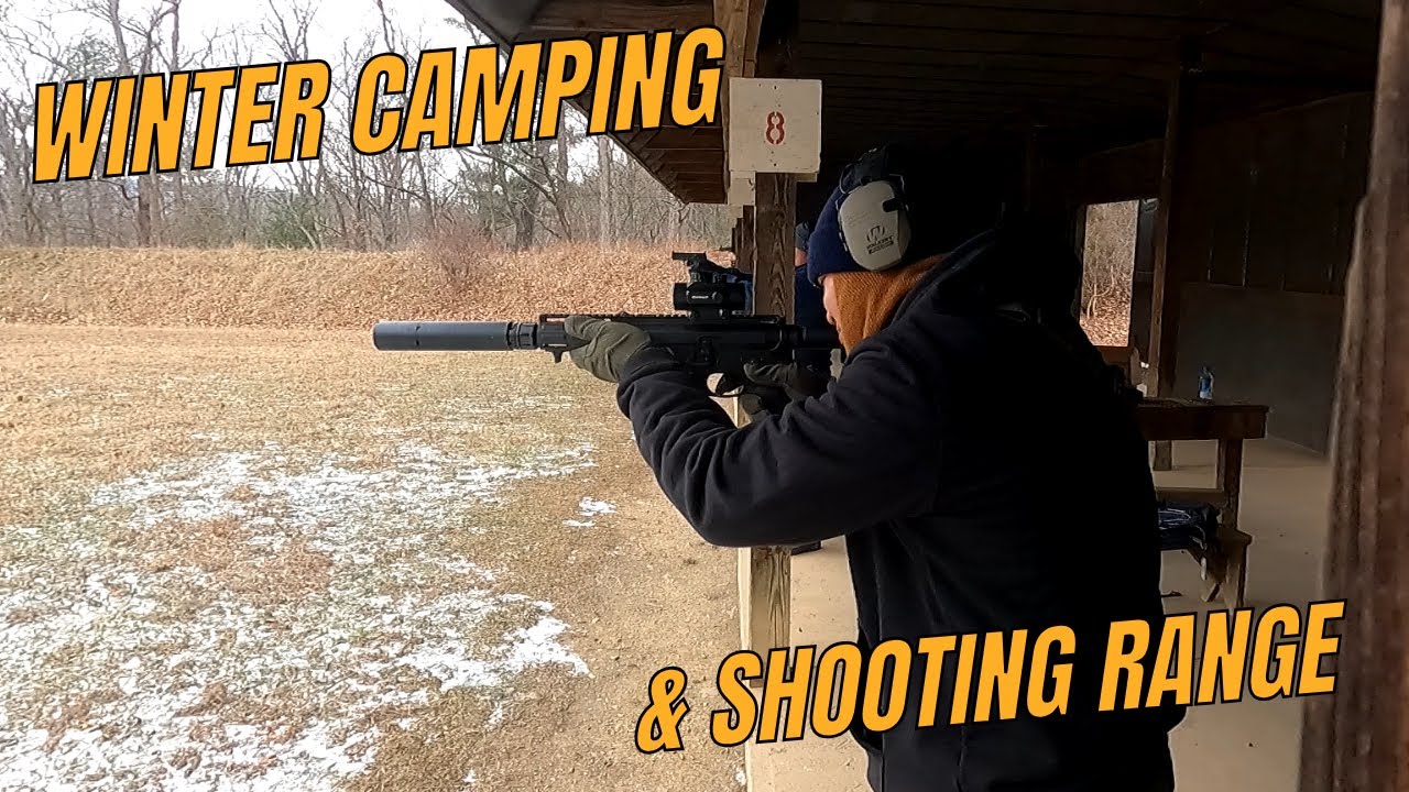 Winter camping with below freezing temperatures at Green Ridge State Forest, & at the range