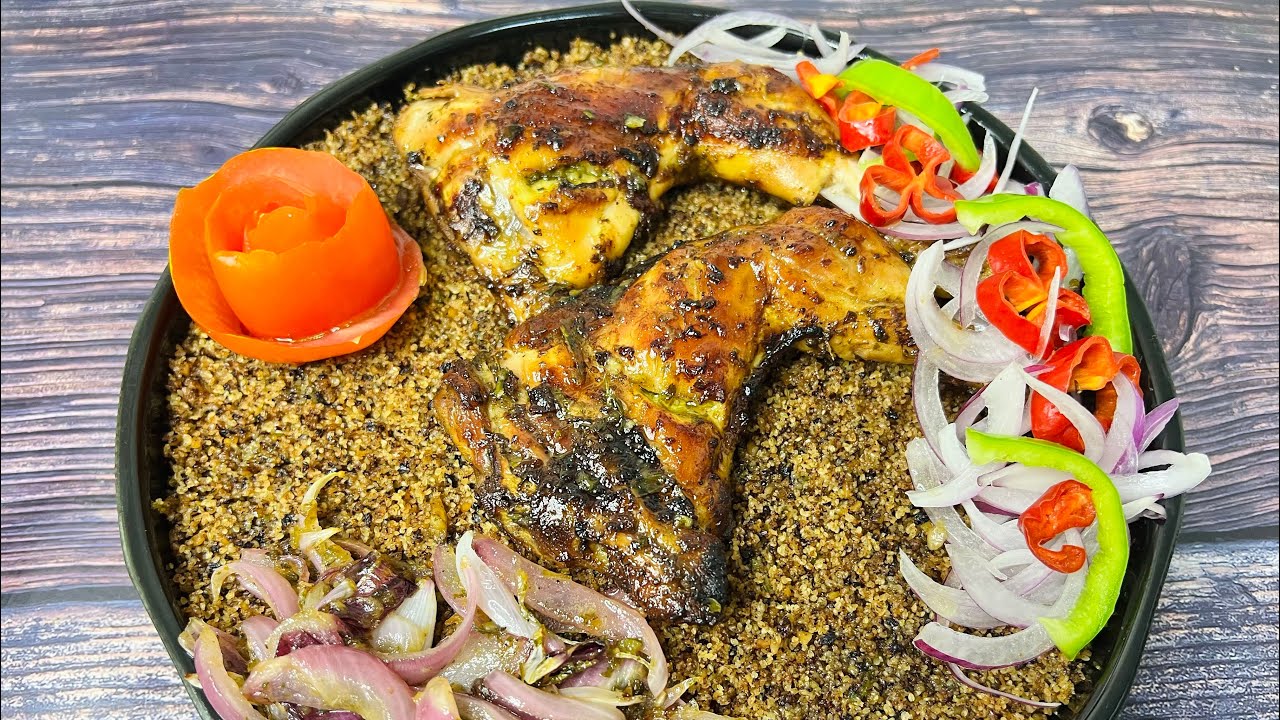 Djouka 🇲🇱 précuit au gombo frais avec poulet braisé