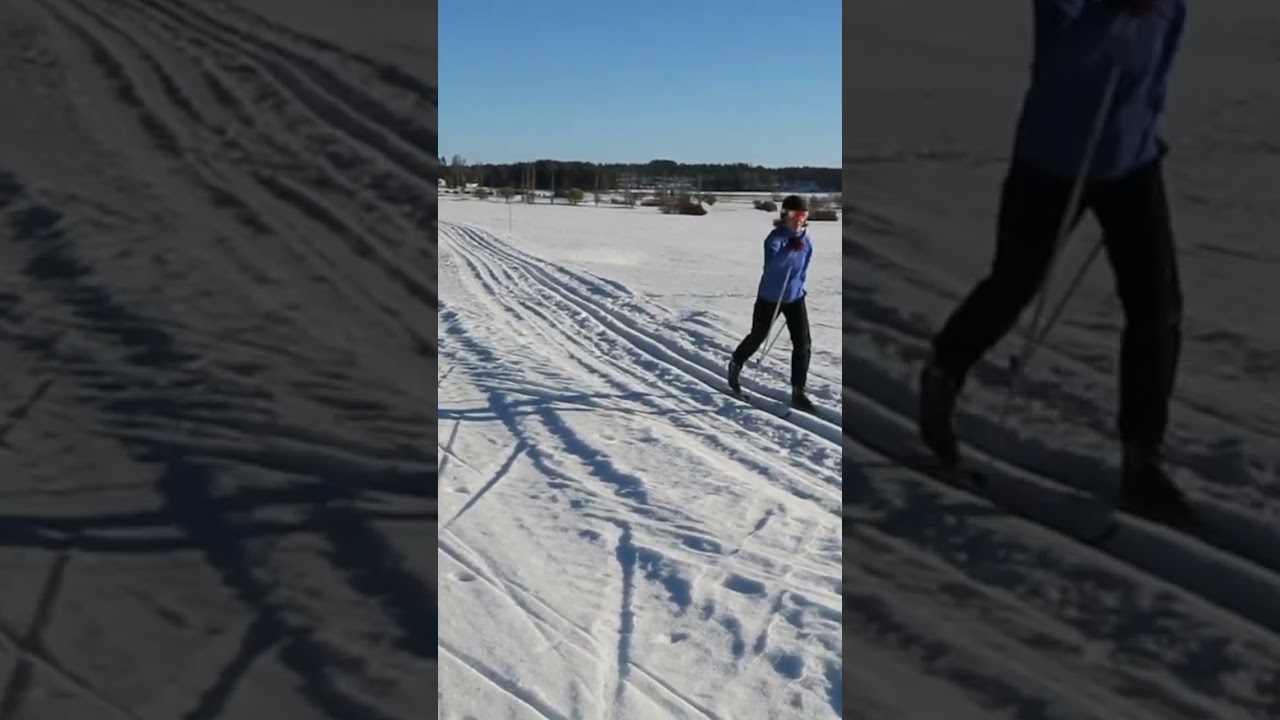 Crosscountry skiing classic style