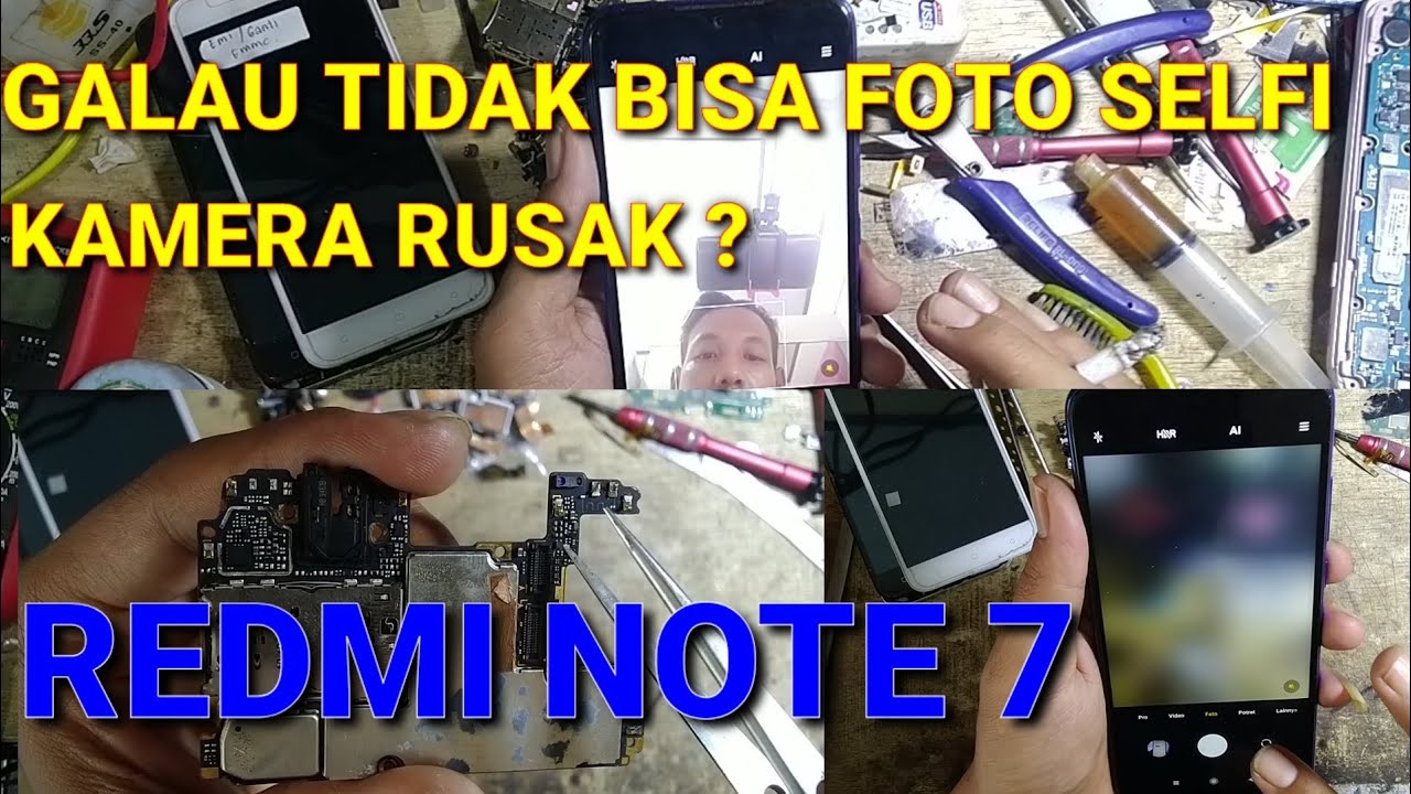 REDMI NOTE 7 KAMERA DEPAN ERROR/RUSAK/TIDAK TERHUBUNG KE KAMERA//FRONT KAMERA REDMI NOTE 7