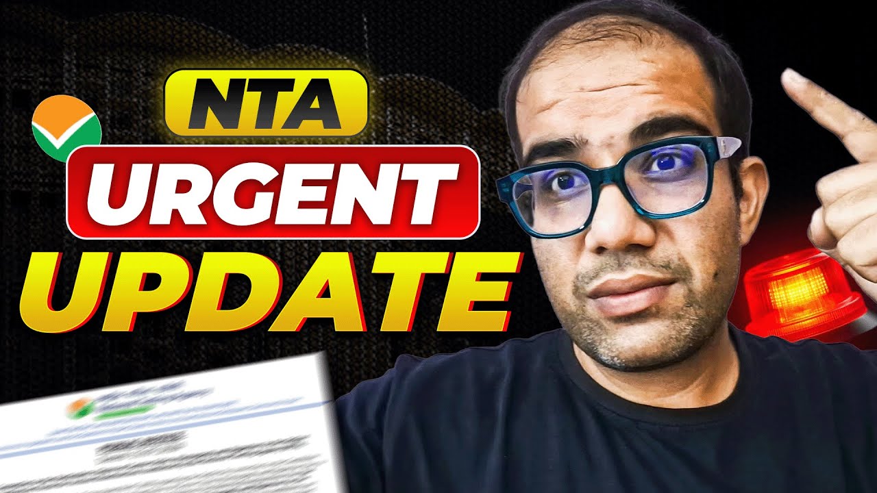 JEE 2026 | 🔴 NTA URGENT Update | 😱 Must Watch | Vinay Shur Sir