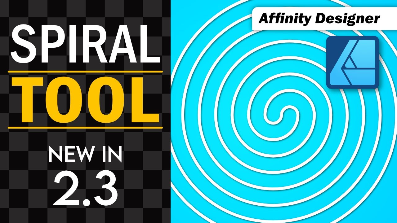 Spiral Tool Tutorial - New Affinity Designer 2.3 Feature!