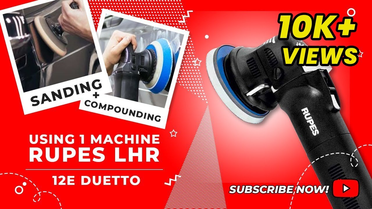 Шлифовка + компаундирование с использованием одной машины | Обзор Rupes LHR 12E Duetto - хинди