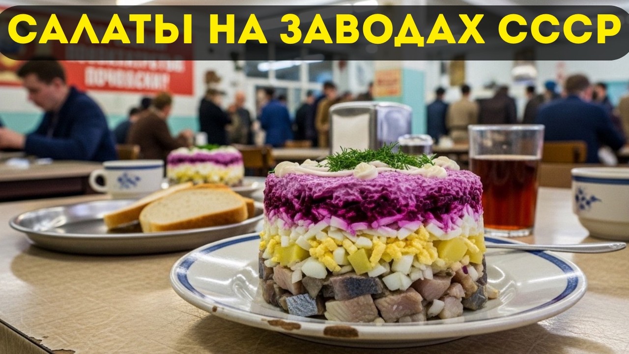 ЭТО ЕЛИ НА ЗАВОДАХ ?! 8 советских салатов, вкус которых невозможно забыть.