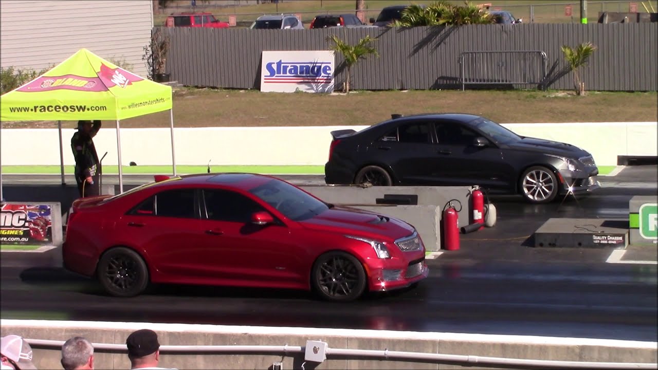 2016 Cadillac ATS-V 1/4 Mile Runs - Best 9.9 at 135 MPH