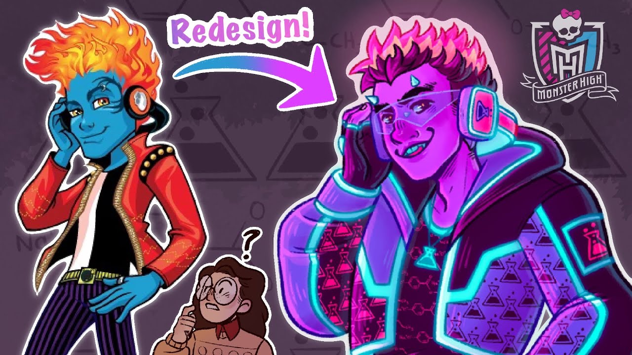 Redesigning G1 Monster High BOYS to make them as freaky fabulous as the ghouls | Art & Commentary