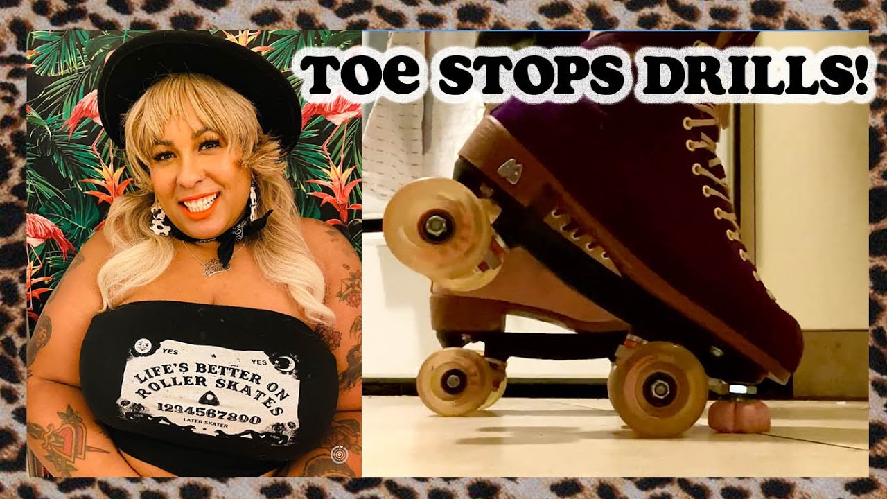 TOE STOP DRILLS FOR BEGINNERS WITH COURTNEY SHOVE | How to use the toe stops on your roller skates