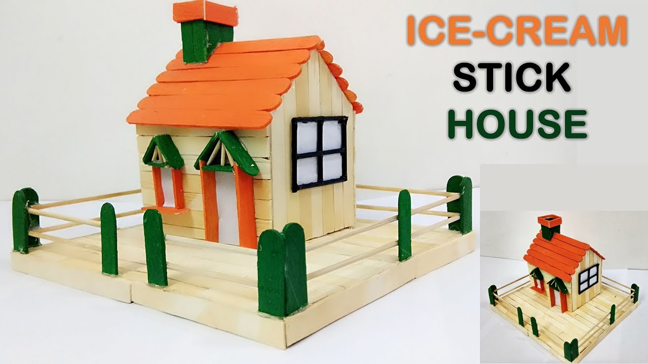 How to Make Ice Cream Stick House | DIY | 5 minutes craft