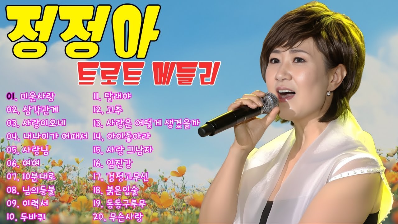 정정아 ♬ 트로트 메들리 💝향수를 불러일으키는, 시대를 초월하는 트로트 음악을 한 시간 동안 계속해서 들어보세요