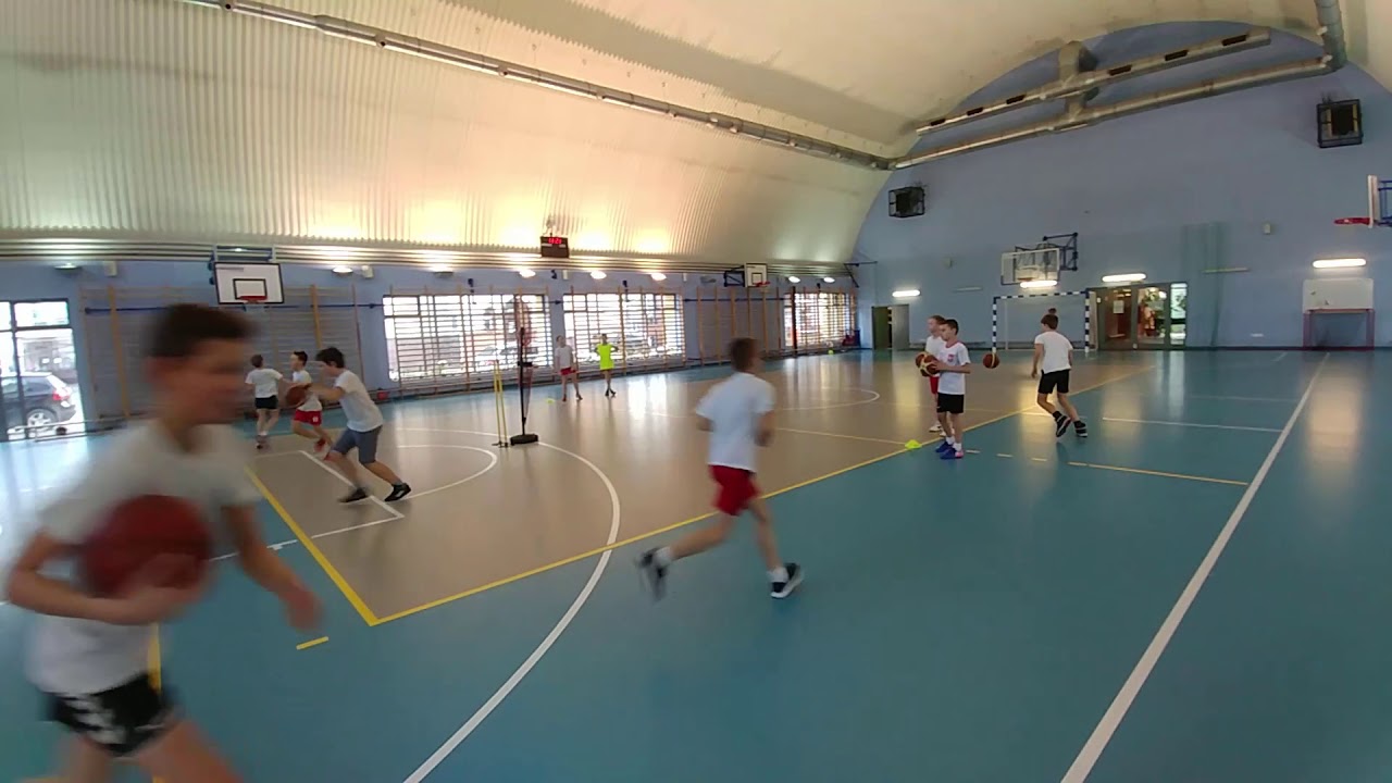 Koszykówka   współpraca w dwójkach cz 1