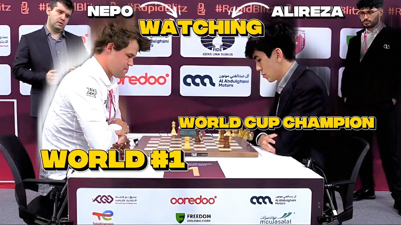 Magnus Carlsen VS Javokhir Sindarov || Fide World Blitz Chapionships Qatar 2025, Round 4