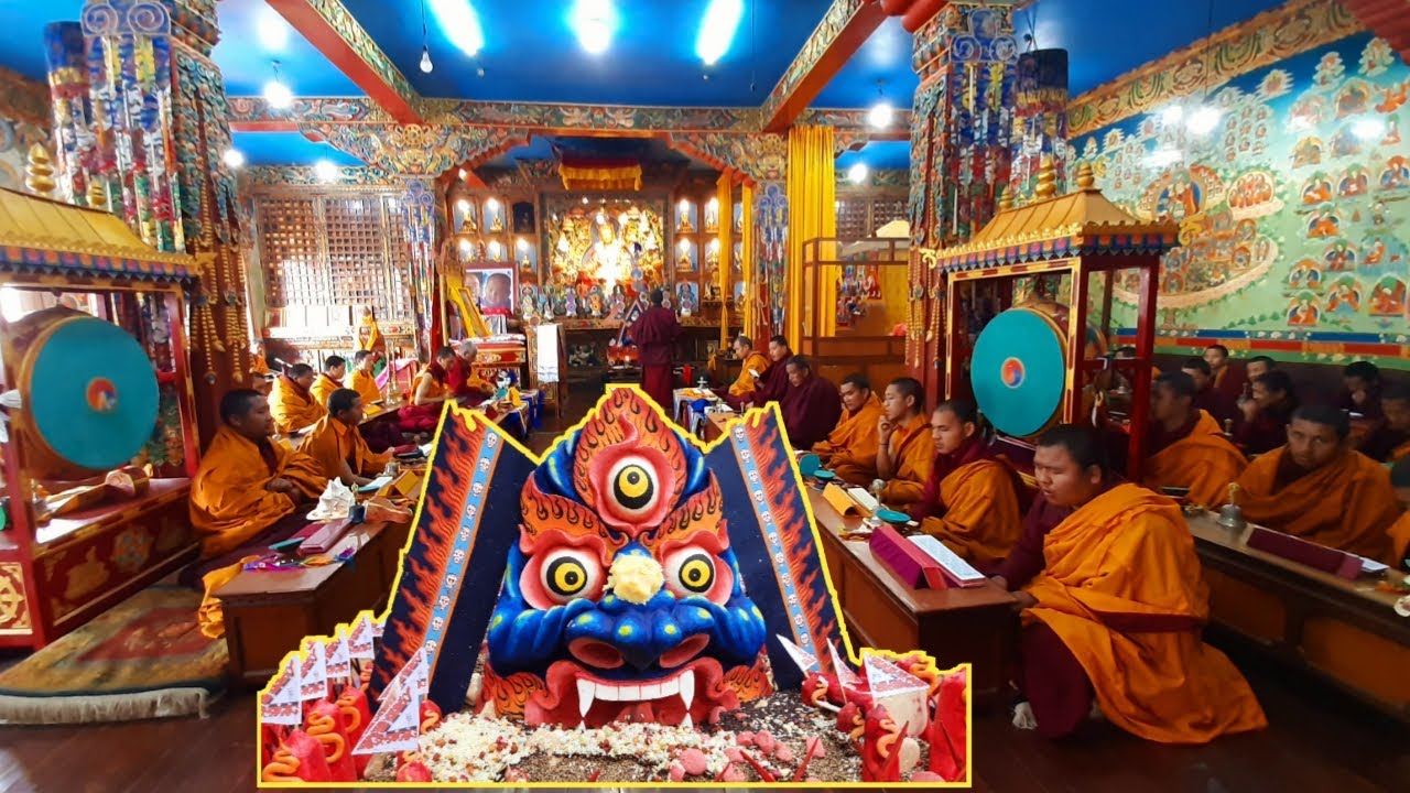 Vajra Kilaya Puja At Palyul Urgen Dorjee Chholing Monastery at  Losar Puja 2020